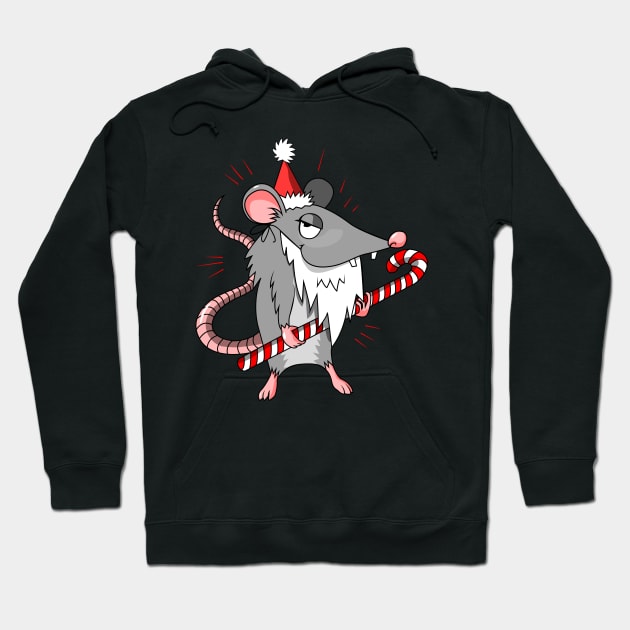 christmas rat Hoodie by Shvetsov